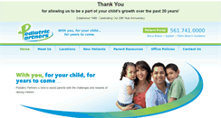 Desktop Screenshot of pediatricpartners.com