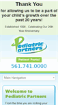 Mobile Screenshot of pediatricpartners.com