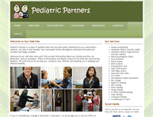 Tablet Screenshot of pediatricpartners.net